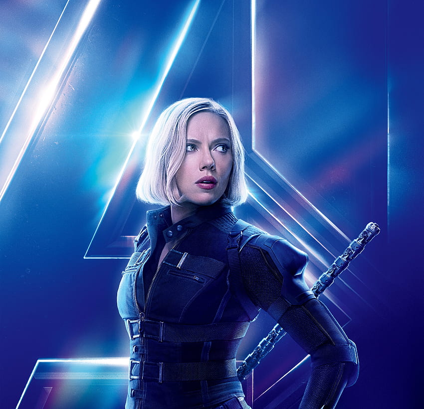Vingadores: guerra infinita, viúva negra, Scarlett Johansson papel de parede HD