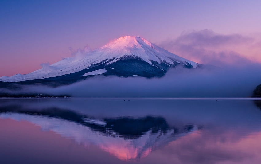 Остров Хоншу, Япония - Пурпурно небе в Япония - - teahub.io HD тапет