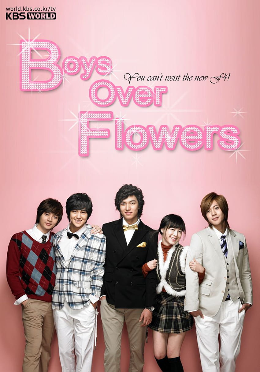 Chicos sobre flores, coreano F4 fondo de pantalla del teléfono