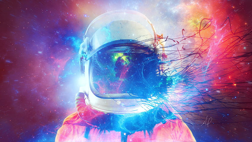 Astronot, Uzay, Yıldızlar, Dijital Sanat - Astronaut - , Surreal Astronaut Space HD duvar kağıdı