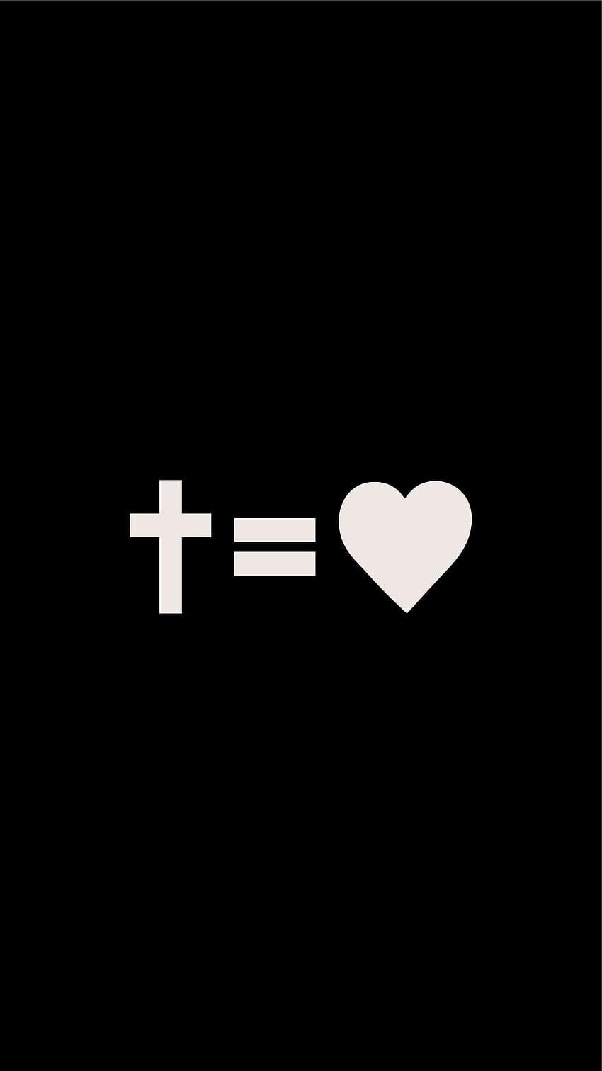 Cross Equals Love - 포스터, 초대 카드, 배너, 소셜 미디어, 전화 등!, Aesthetic Cross HD 전화 배경 화면