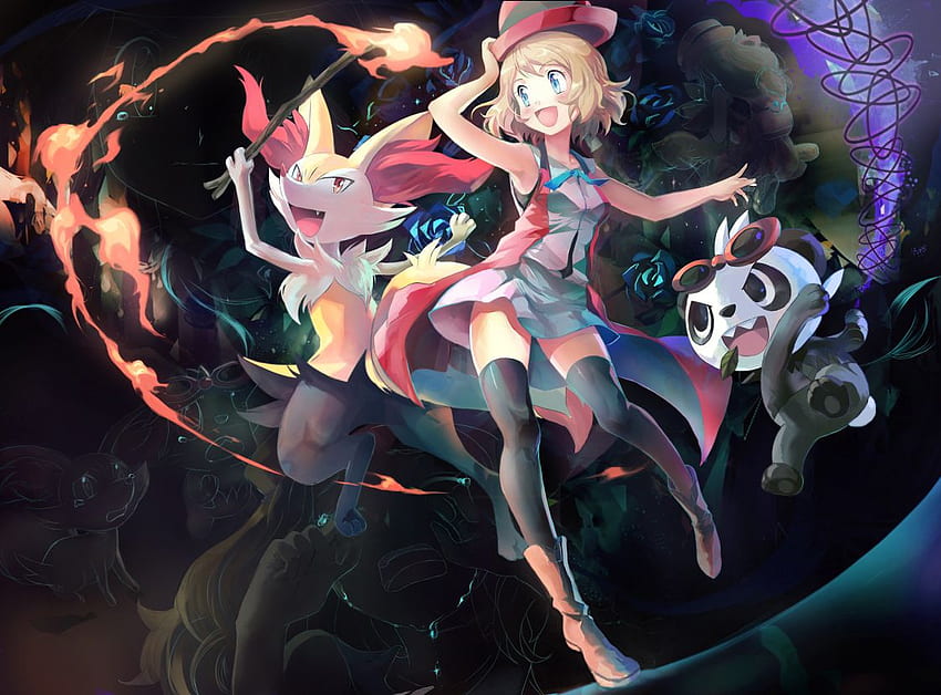 Moon Serena Ash Ketchum - Pokemon. t HD wallpaper