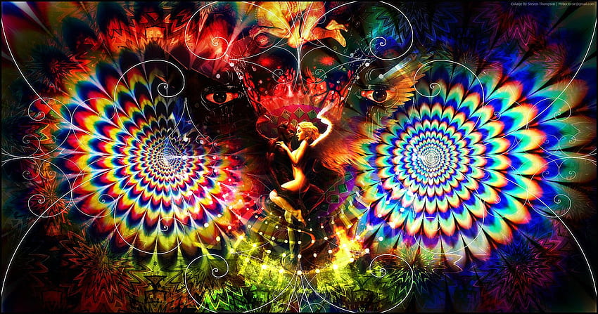Psychedelic Digital . Psychedelic art, Psychedelic experience, Psychedelic poster, Woman Psychedelic HD wallpaper