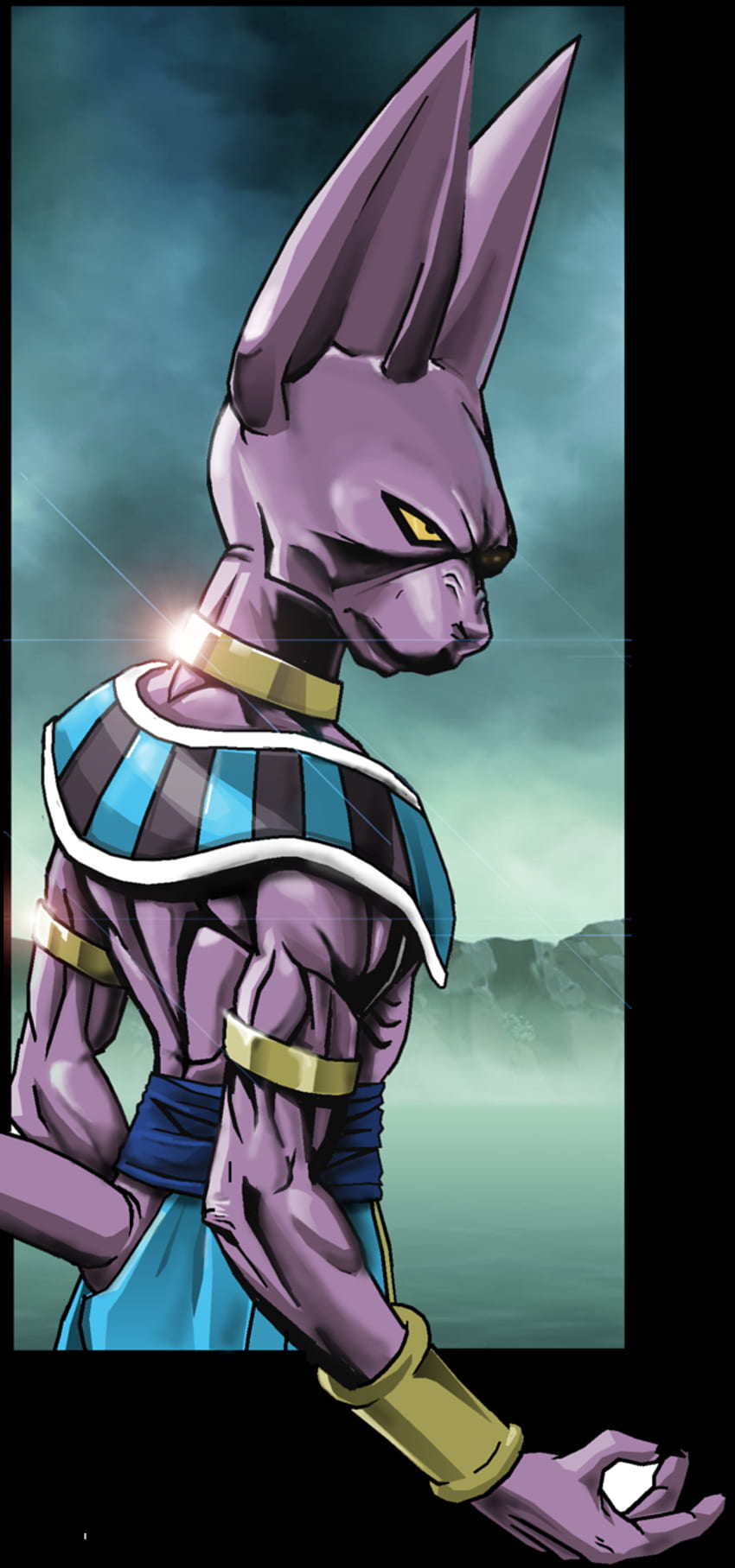 Beerus transparent muscular, beerus transparent, Lord Beerus HD phone ...