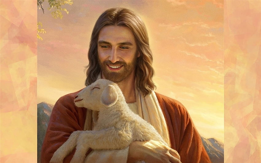 Jezus - Dobry Pasterz, Chrystus, owca, Pasterz, Jezus, Bóg Tapeta HD