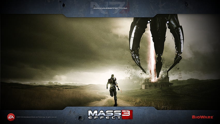 orak makineleri, arka plan, Mass Effect Reaper HD duvar kağıdı