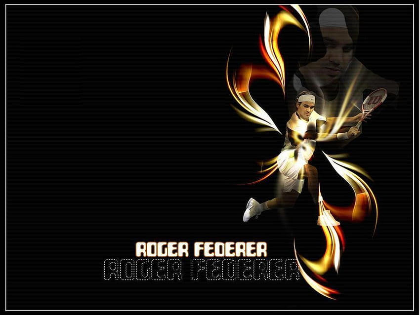 Roger Federer - Roger Federer, Logo Roger Federer Sfondo HD