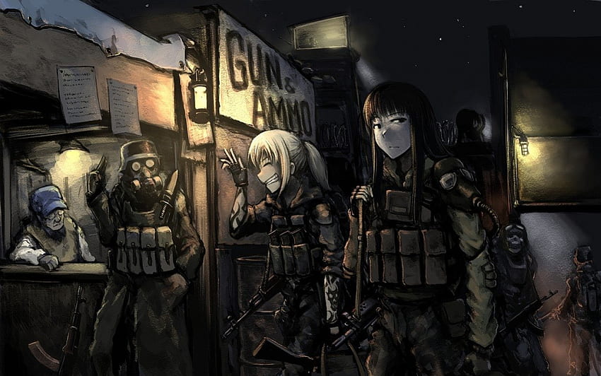 City Hunters, zombies, fanart, cool, soldiers, dark, nice HD wallpaper