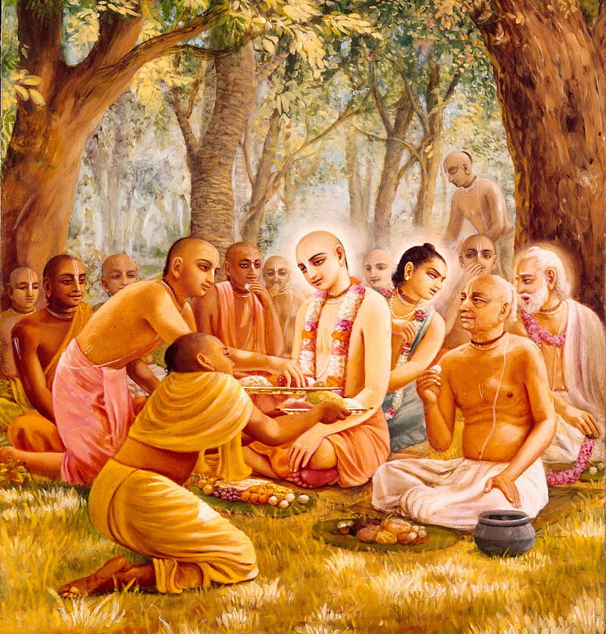 Gaura Purnima, Día de la aparición del Señor Sri Chaitanya Mahaprabhu - Bhāgavat Dharma Samāj fondo de pantalla del teléfono