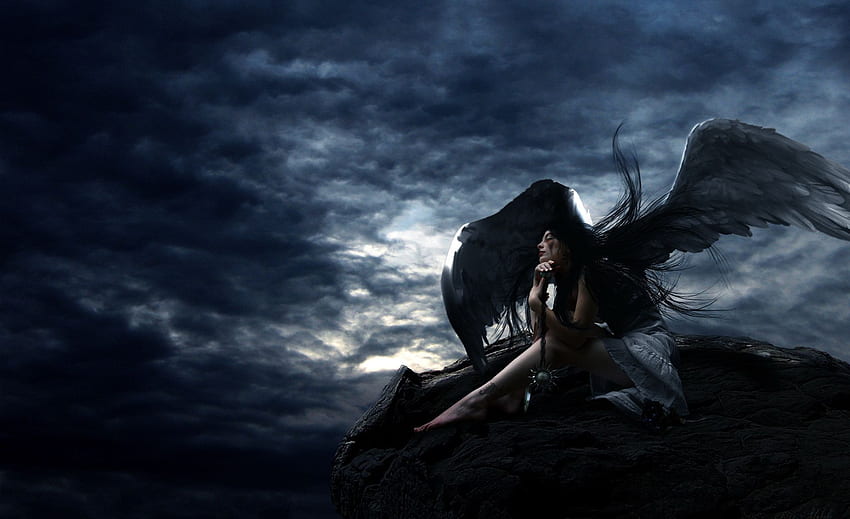 Angel Background. Angel , Sad Angel and Angel Background, Cool Angel Wings  HD wallpaper | Pxfuel
