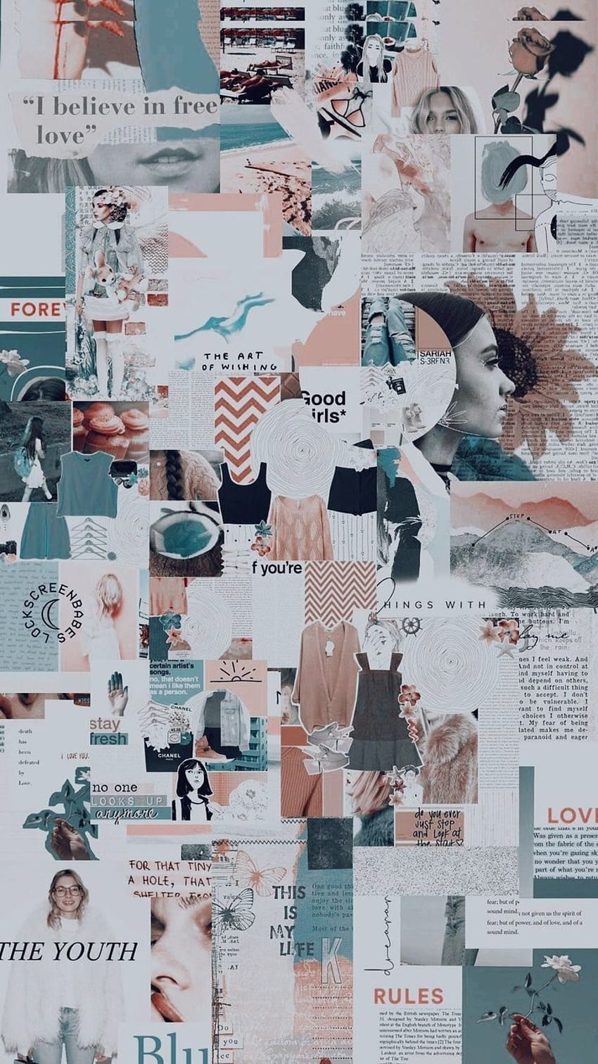 Pin autorstwa Dini Maret na Wal w 2019 r. — najlepsze estetyczne tablice nastroju, smutny estetyczny kolaż Tapeta na telefon HD