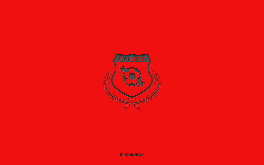 Panama national football team, red background, football team, emblem, CONCACAF, Panama, football, Panama national football team logo, North America HD wallpaper