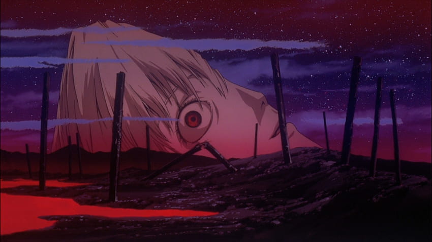 Capturas de de la escena final de The End of Evangelion que son perfectas como fondo de pantalla