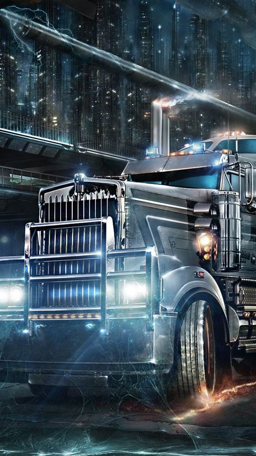 Crea App Android Studio. Camion pesante, app, iPhone per auto, camionista Sfondo del telefono HD