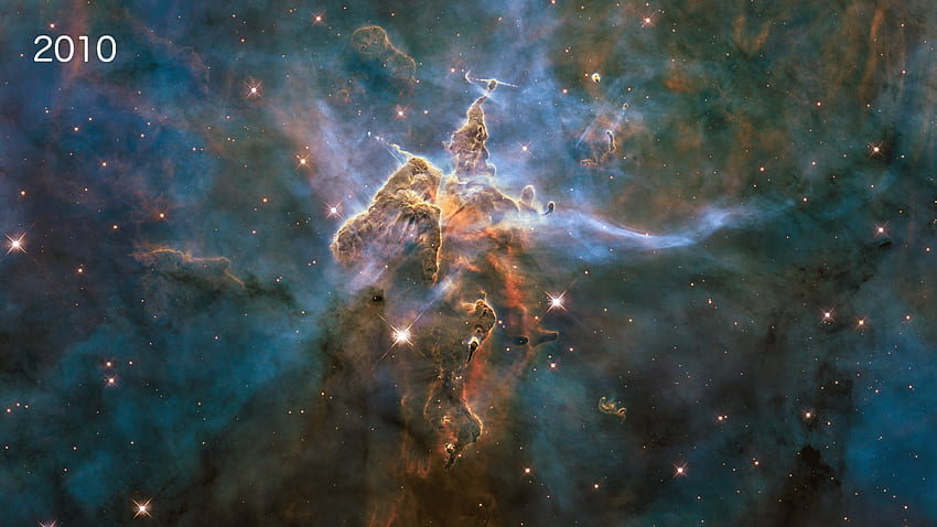 Hyperwall: 25 Tahun Hubble, Pilar Penciptaan Hubble Wallpaper HD