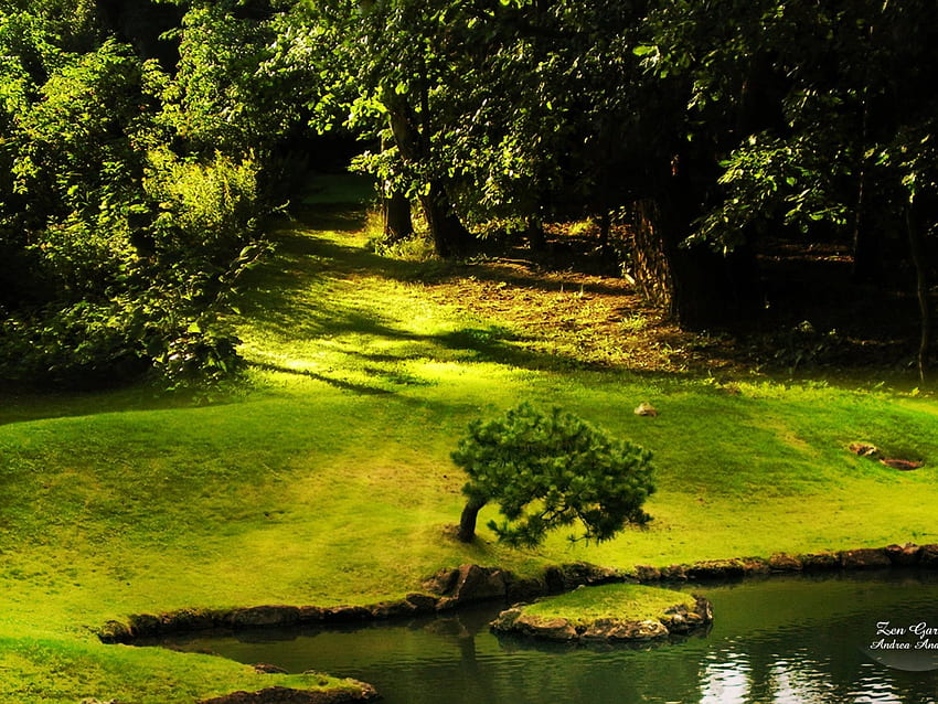 green with envy fantasy lawn, grass, lawn, mowed, green HD wallpaper