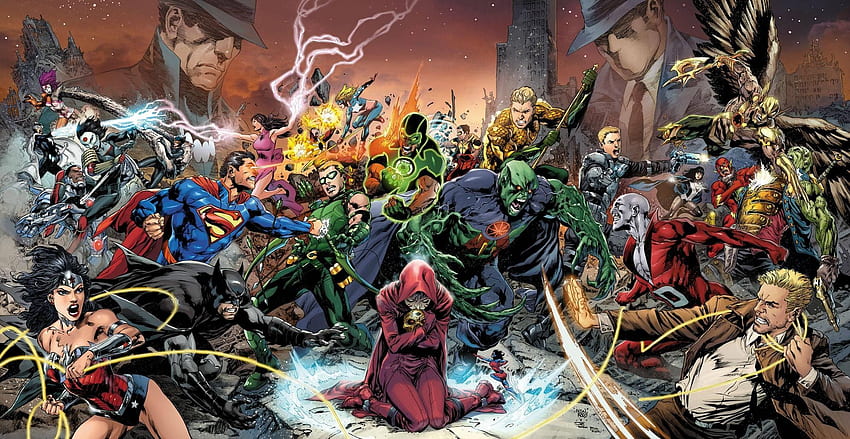 Marvel 악당 팀 vs Justice League 및 JLA 믹스 - 전투 HD 월페이퍼