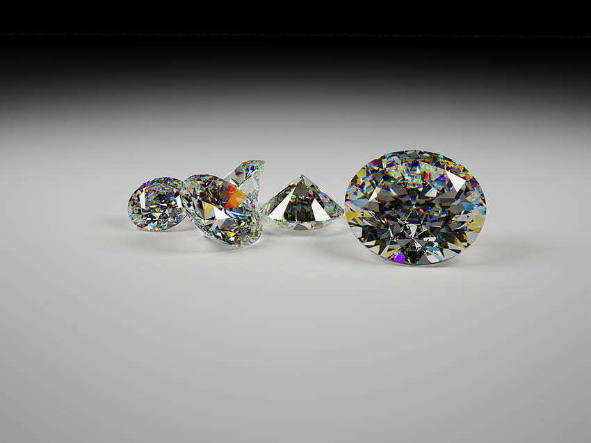 Diamants étincelants, abstrait, diamants, graphie, mousseux Fond d'écran HD
