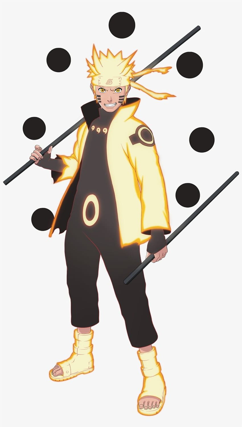 Naruto Ashura Png trasparente - Naruto Six Paths Sage Mode Costume Sfondo del telefono HD