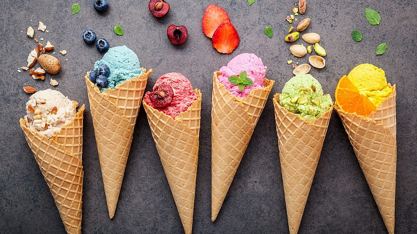 Ice Cream Cone Background. 2020 Cute HD wallpaper