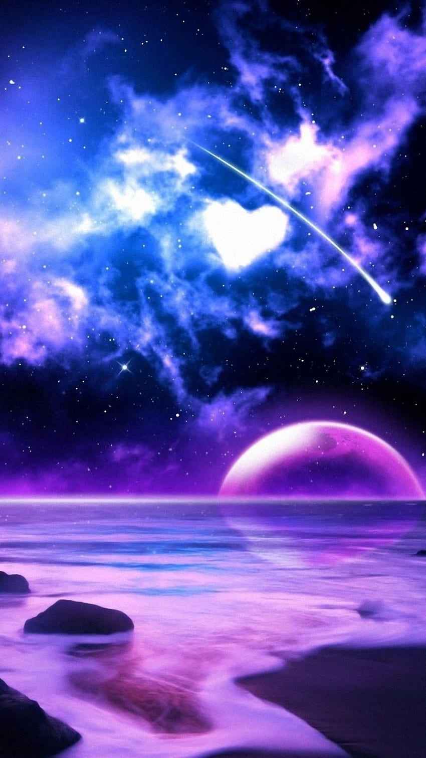 billie eilish sky anime yellow aesthetic . Purple galaxy , Aesthetic , iPhone bts, Black Purple Cute HD phone wallpaper