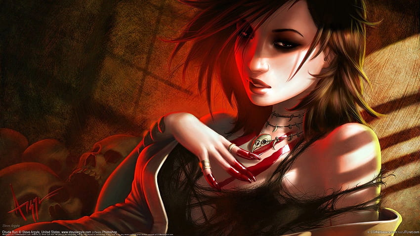 Anime Vampire Girl HD wallpaper | Pxfuel
