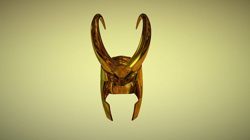Casque Loki - Modèle 3D par Edgar Vázquez Fond d'écran HD