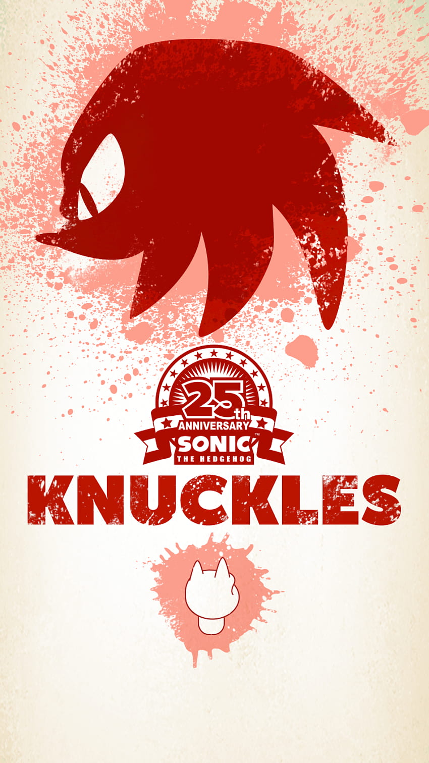 Sonic 25th Anniversary Mobile, Knuckles Tapeta na telefon HD