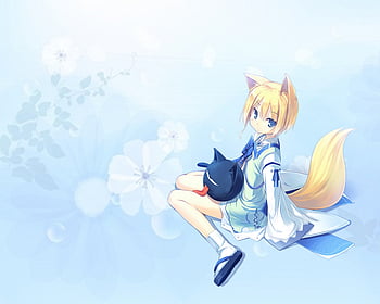 Cute Chibi style Kawaii Anime Girl with Fox Ears and India  Ubuy