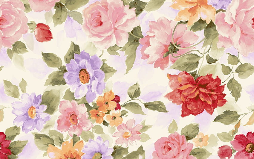 Watercolor Flowers Background - Watercolor, Watercolor Floral HD wallpaper