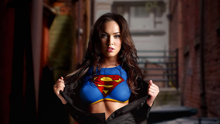 Megan Fox, supergirl, brunette, celebrity HD wallpaper
