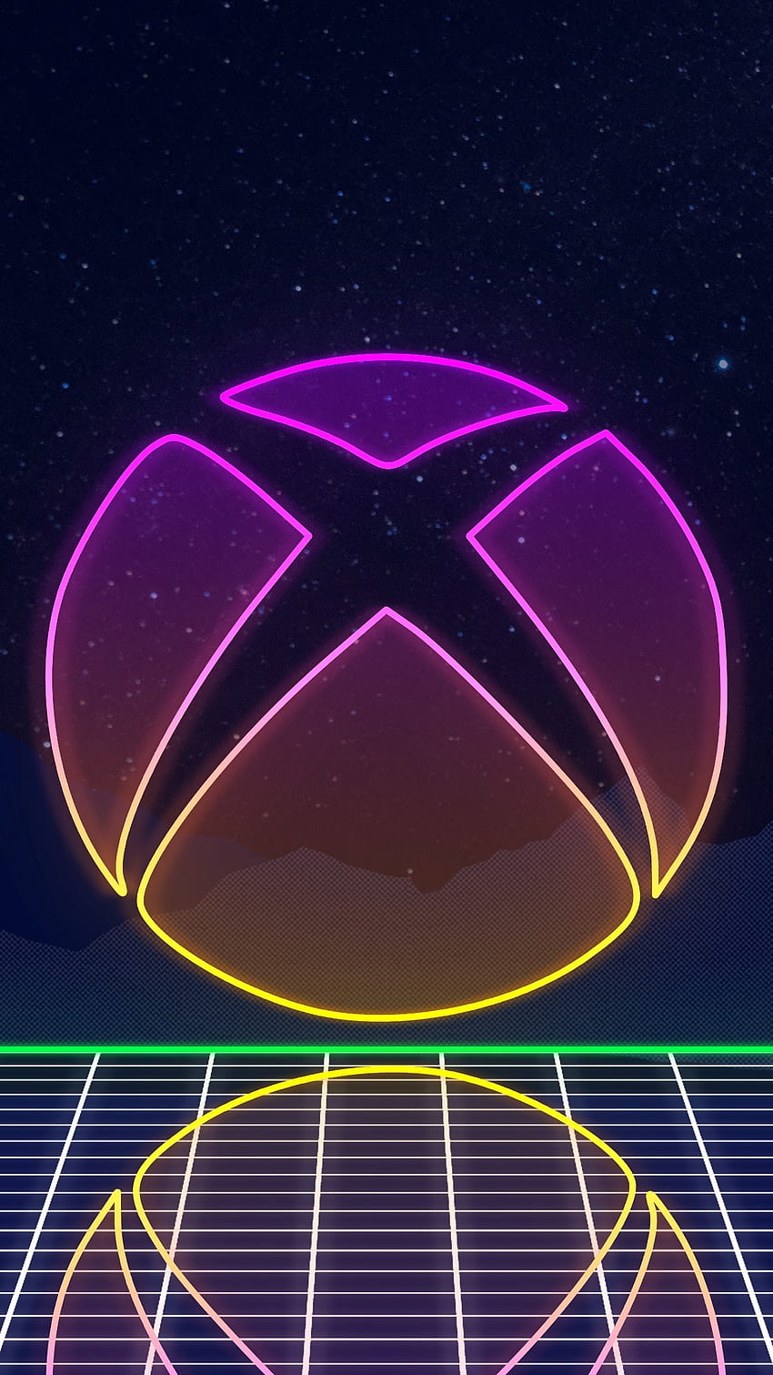Xbox Series S, neonowy motyw Tapeta na telefon HD