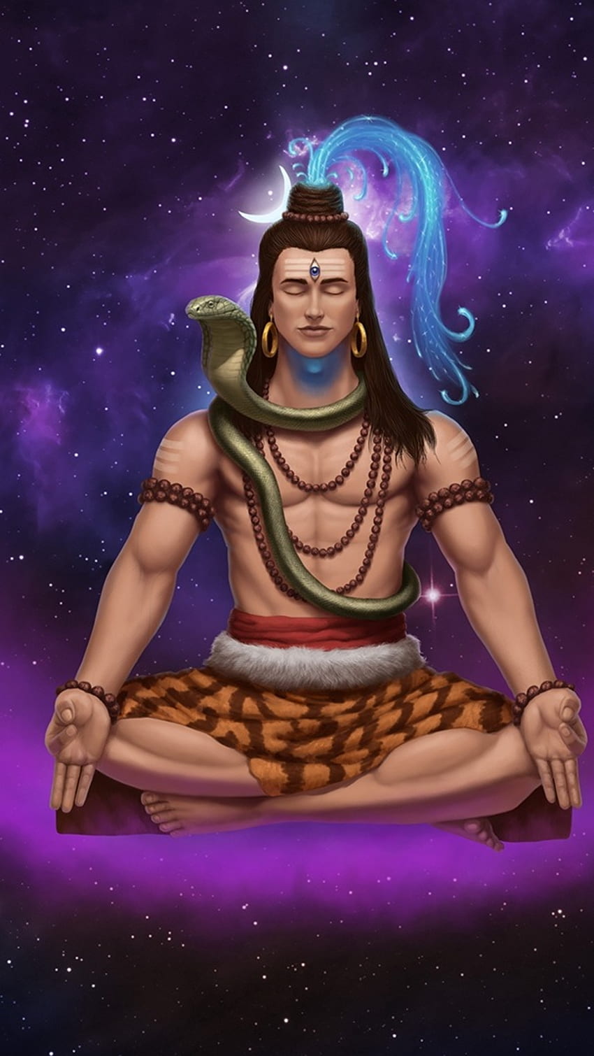 Lord Shiva Live, Neon Background HD phone wallpaper | Pxfuel