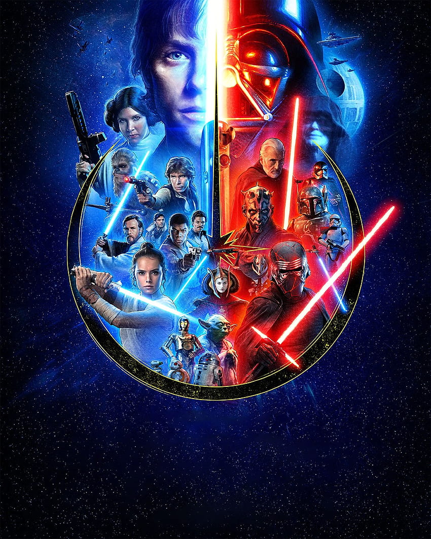 Star Wars Skywalker Saga, Filmy, i Tło, Star Wars Original Tapeta na telefon HD