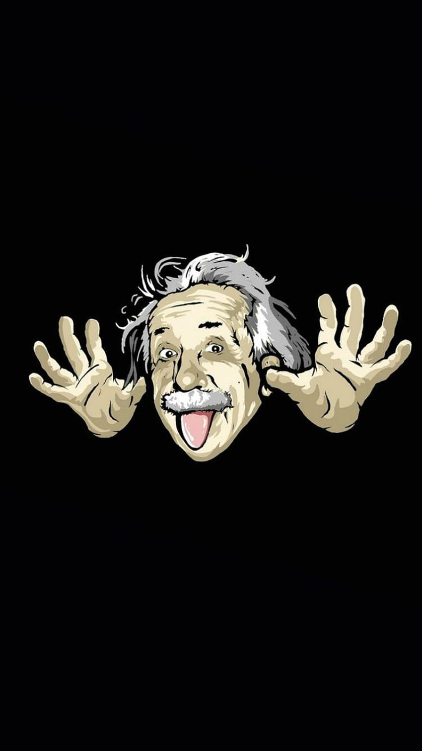 Albert Einstein. Desenhos animados , Iphone engraçado , Engraçado Papel de parede de celular HD