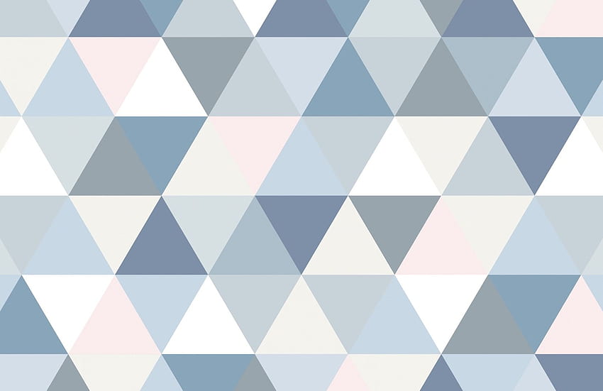 Mural de padrão de triângulo geométrico pastel - murais, geométrico moderno papel de parede HD