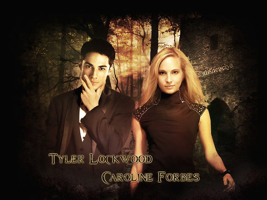 Tyler Lockwood i Caroline Forbes TVD sezon 1 (strona 3) Tapeta HD