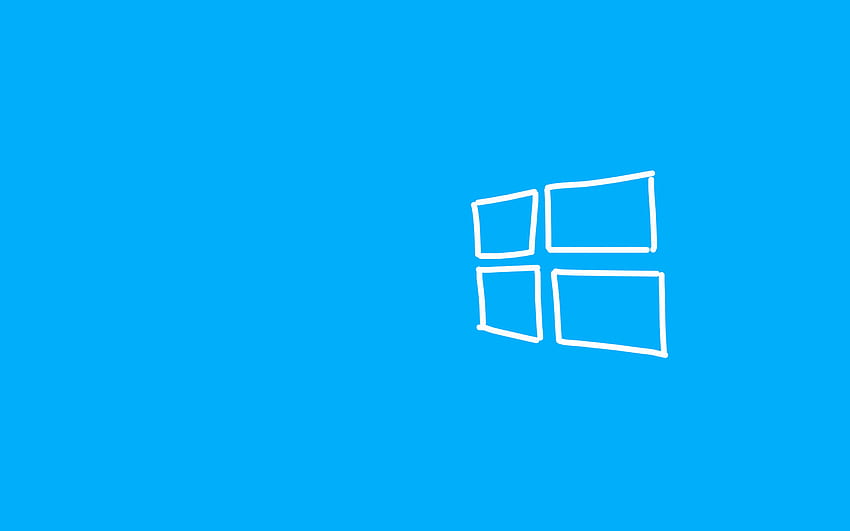 Windows 10 logo, blue background, white Windows logo, Windows 10, white creative Windows logo, Windows for with resolution . High Quality , Windows 10 White HD wallpaper