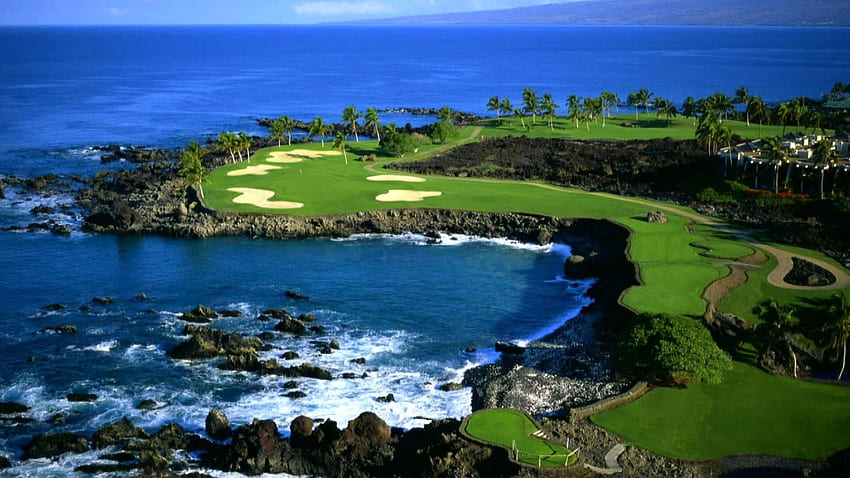 Lapangan Golf Definisi Tinggi, Pebble Beach Golf Wallpaper HD