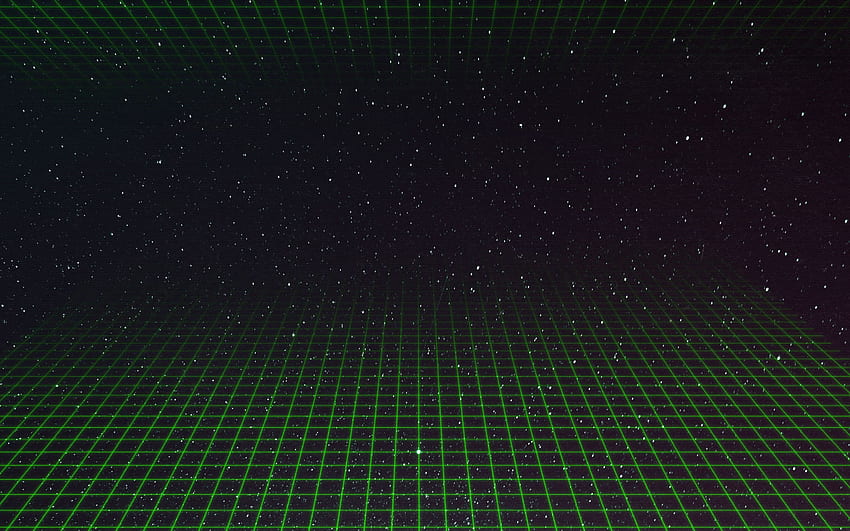 Dark Green Grid Background, Dark Grid HD wallpaper