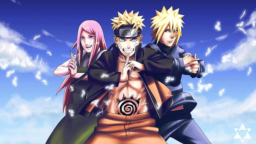 Naruto, Sakura, and Buroto digital HD wallpaper