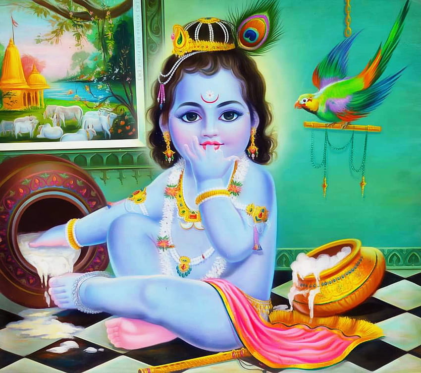 Hindu Lord Krishna Best , Krishna Leela HD wallpaper