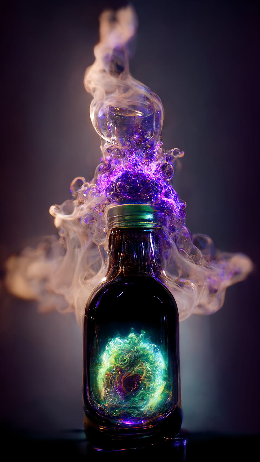 Black hole in a bottle, plastic_bottle, glass_bottle HD phone wallpaper