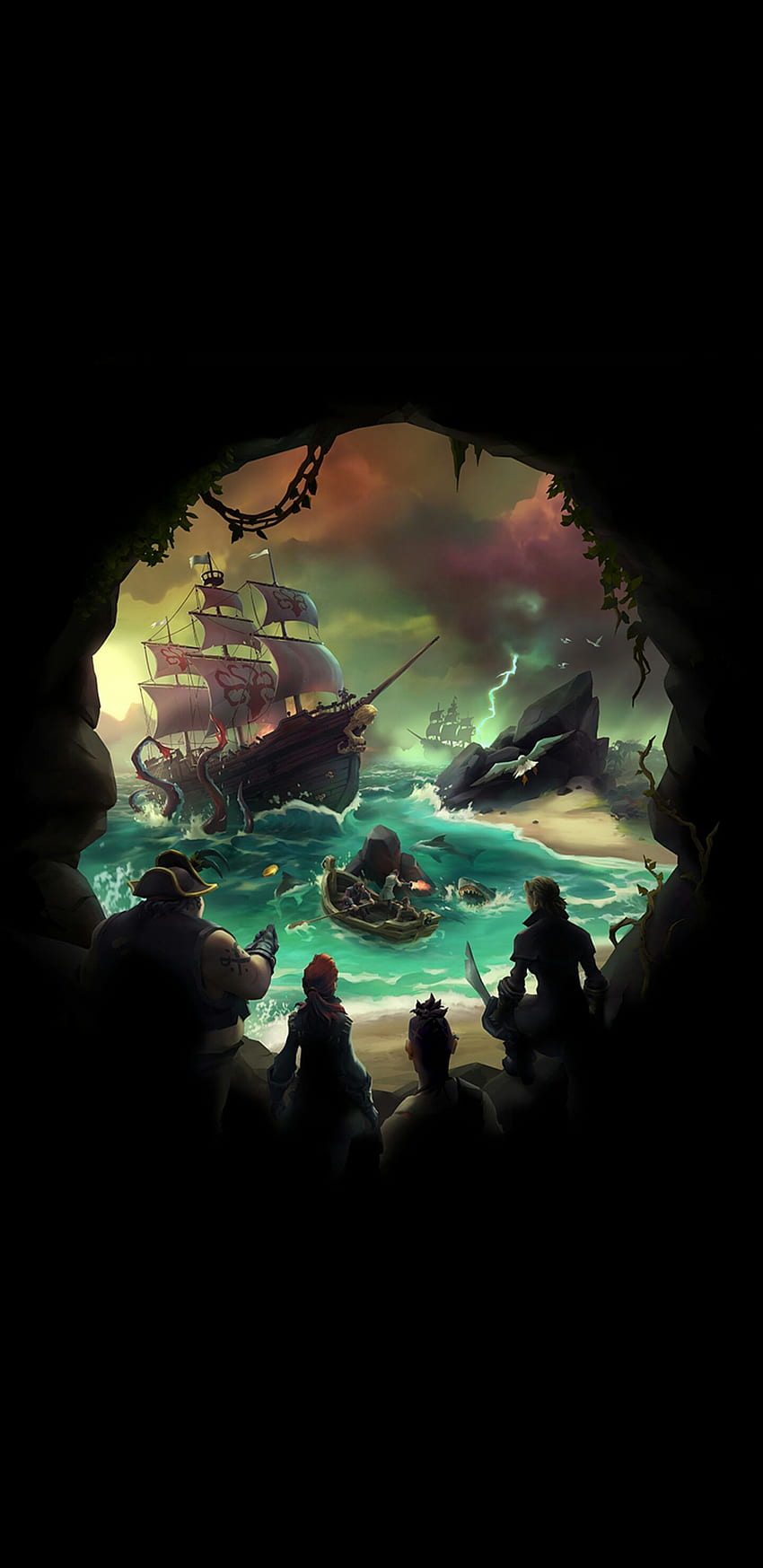 Sea Of Thieves iPhone X. Sea of​​ Thieves, Samsung , , Sea of​​ Thieves iPhone HD電話の壁紙