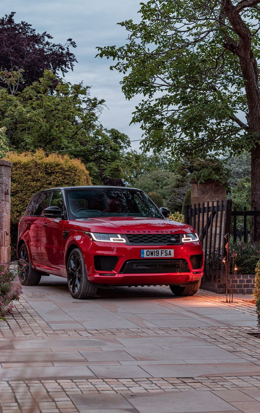 Red Range Rover, SUV , , iPhone 5, iPhone 5S, iPhone 5C, iPod Touch, Land Rover HD phone wallpaper