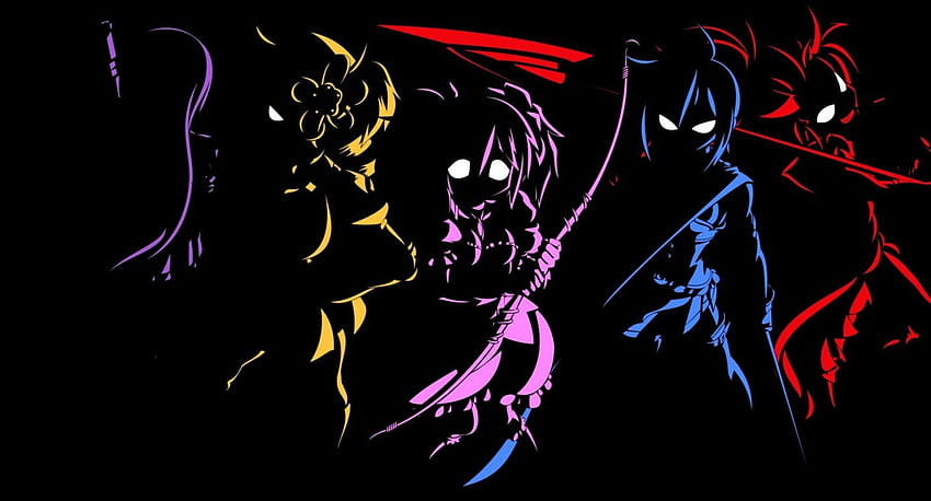 Anime Characters Outline Black . HD wallpaper