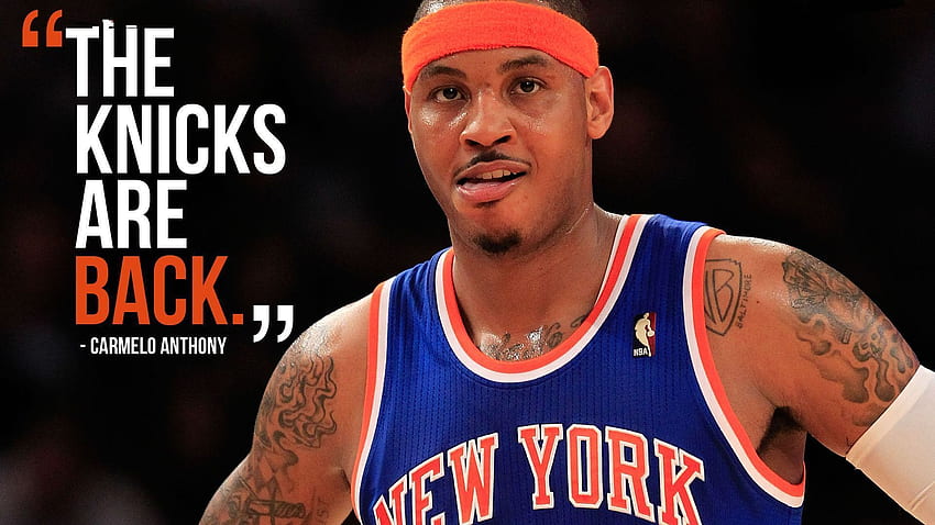 Cenni storici dei New York Knicks di Carmelo Anthony Sfondo HD