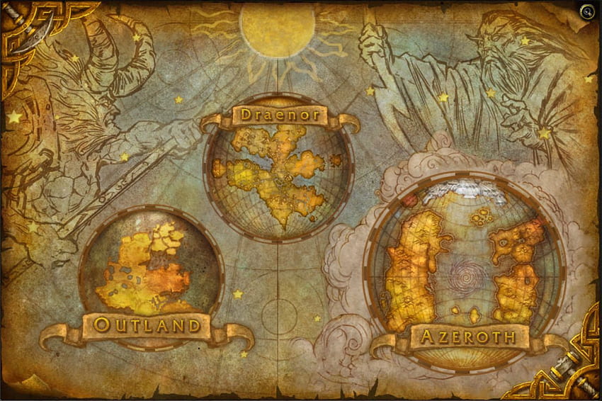Carte de World of Warcraft Fond d'écran HD