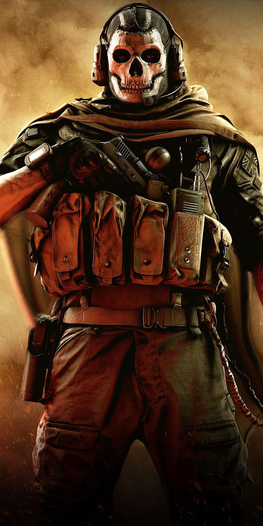 Call Of Duty Warzone Ghost, ผีสงครามสมัยใหม่ วอลล์เปเปอร์โทรศัพท์ HD