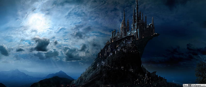 Hogwarts castle, Hogwarts Starry Night HD wallpaper